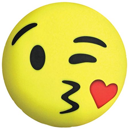 iscream SWAK! Kissy Face Emoji Microbead Pillow