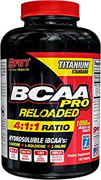 SAN BCAA Reloaded 4:1:1 Nutritional Supplement, 0.500 Pound