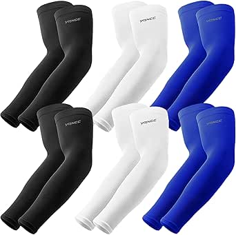 UV Sun Protection Arm Sleeves - UPF 50 Compression Cooling Arm Cover for Men & Women