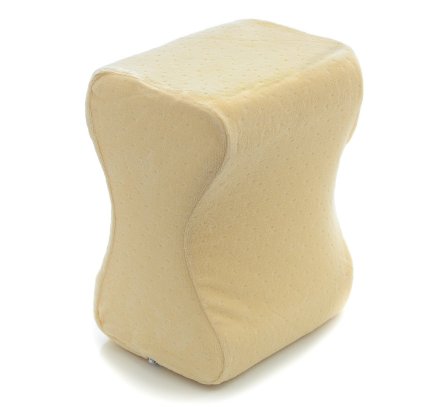 Milliard Contour Memory Foam Leg and Knee Pillow with Ultra Soft Velour Removable Cover