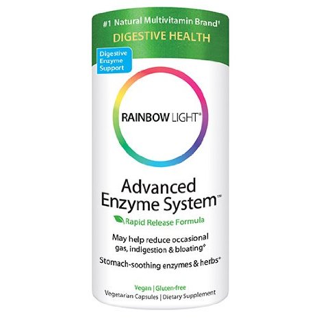 Rainbow Light Advanced Enzyme System  Plant-Source  Vcaps  180 vcaps