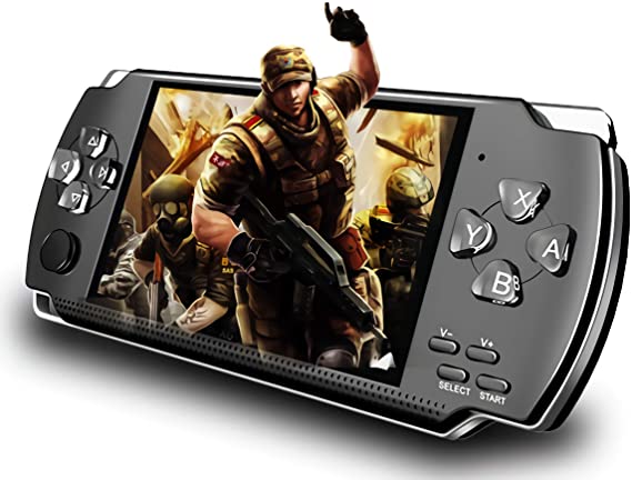 KToyoung Handheld Game Console, Built-in 1200 Classic Games 4.3’’ HD Screen Retro Gaming System, Support TV Output, Portable Rechargeable Game Console with Dual Joystick, Best Gift for Kids and Adult