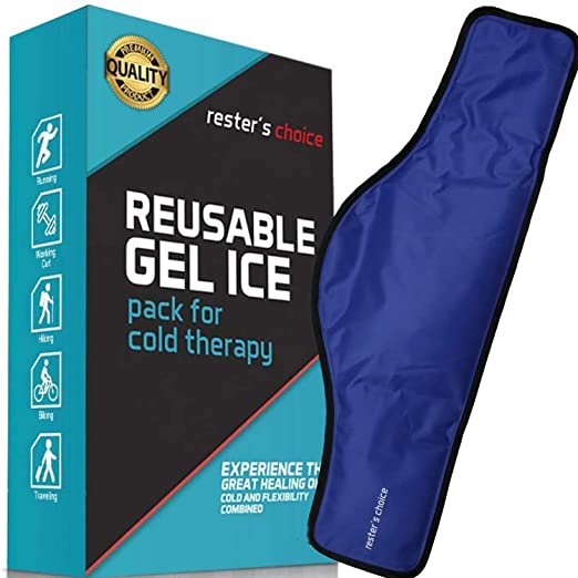 Rester's Choice Ice Pack for Injuries | 11" x 14.5" - Pack of 1 | Hot & Cold Pack | Reusable Gel Pack, Durable Construction, Flexible When Frozen (23 x 8 x 5 Inch)