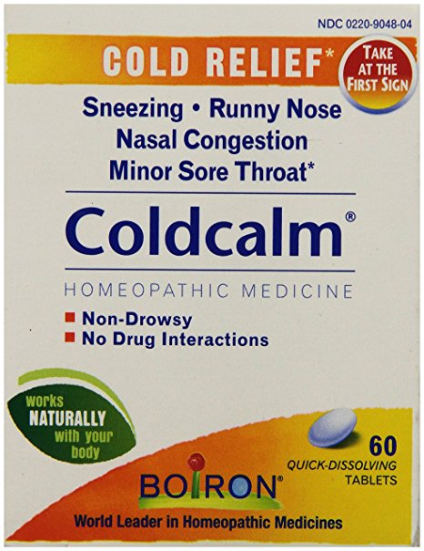 Boiron Coldcalm Homeopathic Medicine for Cold Relief,60 Count