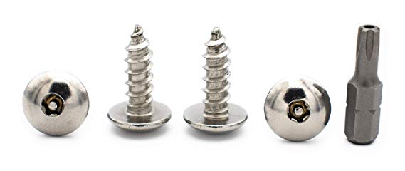 Anti-Theft License Plate Screws - Tamper Proof Protection For Your License Plates