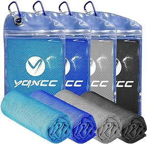 YQXCC Kühlendes Handtuch (120 x 30 cm), Eishandtuch für Nacken, Mikrofaser, weich, atmungsaktiv, für Yoga, Golf, Fitnessstudio, Camping, Laufen, Workout und weitere Aktivitäten