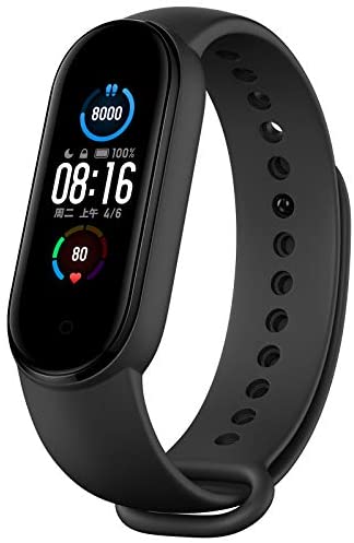 AEE Technology Newest Mi Band 5 Health & Fitness Tracker Waterproof Exercise Band Activity Tracker, Full Clour AMOLED 1.1” Touch Screen, Sports Watch