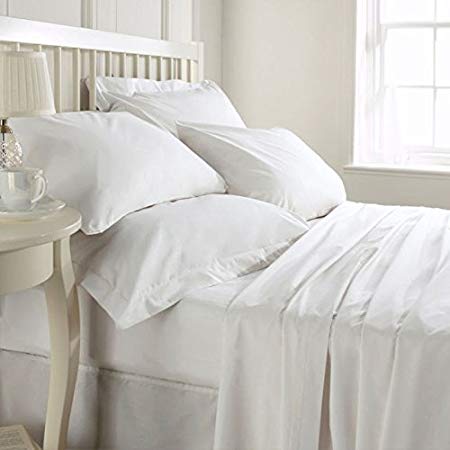 Hotel Quality 800TC Zipper Closer 3pc Duvet Cover Set Solid/Plain Super king (98 x 108) Size 100% Egyptian Cotton, Expedited Shipping (White)