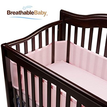 BreathableBaby Breathable Mesh Crib Liner, Light Pink (Discontinued by Manufacturer)