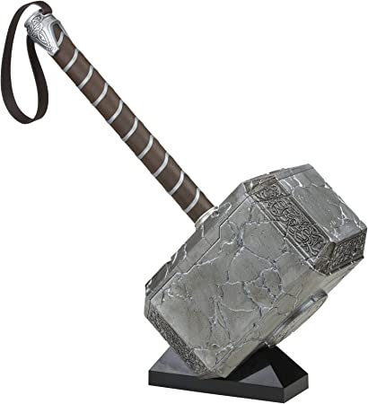 Marvel Legends Mighty Thor Mjolnir Premium Electronic Roleplay Hammer with Lights and Sound FX, Mighty Thor Love and Thunder Roleplay Item