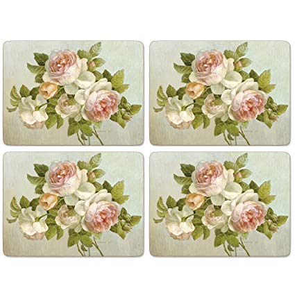 Pimpernel Antique Roses Placemats - 4 Count