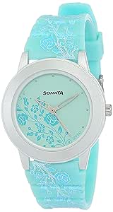 Sonata Sf By Sonata Blue Dial Women Watch With Plastic Strap-NR8992PP06