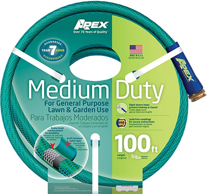 Apex 8535-100 5/8-Inch by 100-Feet Medium-Duty Water Hose