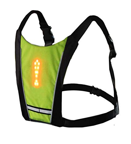 ThunderStar Turn Signal Light Reflective Vest Backpack Wireless Remote Control LED Running Luminous Warning Bicycle Waist Bag