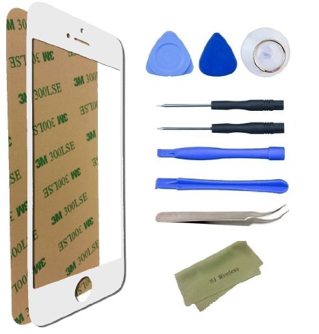 iPhone 5 / 5s Broken Screen Replacement Repair Kit Including Replacement Glass / Tools / Adhesive Sticker Tape / Lens (White)