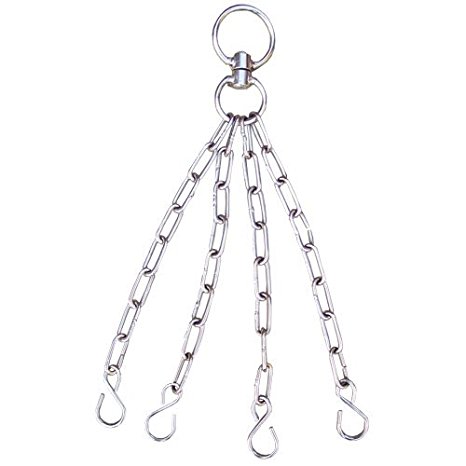 TurnerMAX Punch Bag Chain Heavy Duty Metal Chrome Plated hanging