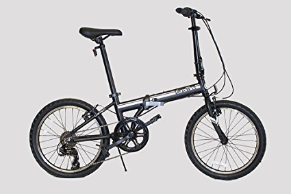 EuroMini Campo Lightweight Aluminum Frame Shimano 7-Speed 28lb Folding Bike 20-Inch