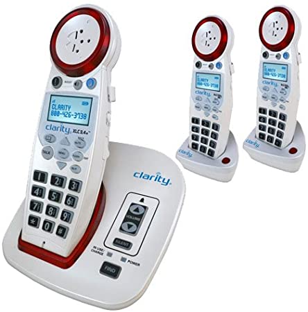 Clarity XLC3.4  Severe Hearing Loss Cordless Phone with 2 XLC3.6  HS Expandable Handsets