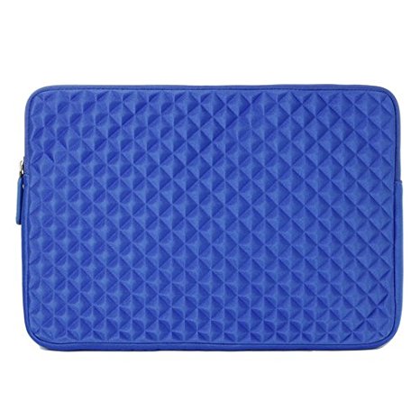 Laptop Sleeve, Evecase 11.6'' ~ 12.5'' Laptop/ Chromebook/ Ultrabook Notebook PC Diamond Foam Splash & Shock Resistant Neoprene Sleeve Case Travel Bag (Blue)