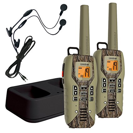 Uniden GMR5088-2CKHS Camo Submersible Two Way Radio with Charger and Headset, Camo