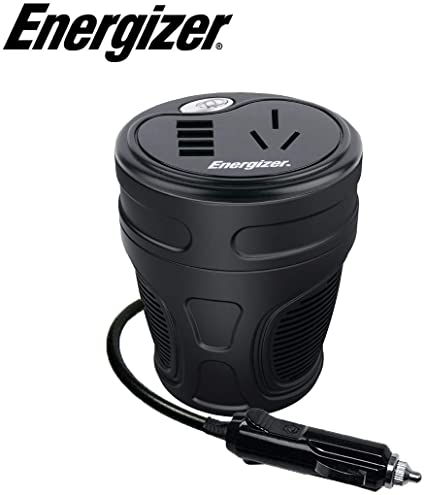 Energizer 200 Watts Power Inverter, Modified Sine Wave Car 12V to 230V Inverter, DC to AC Converter with Four USB Charging Ports (2.1A), Ultra-Silent - C-Tick Compliant
