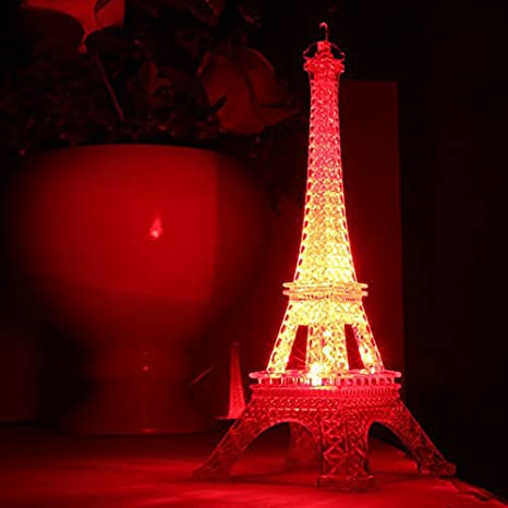 Led Night Light,Hongxin Romantic Eiffel Tower LED Night Light Lamp Desk Table Home Bedroom Nursing Room Decorate Gift