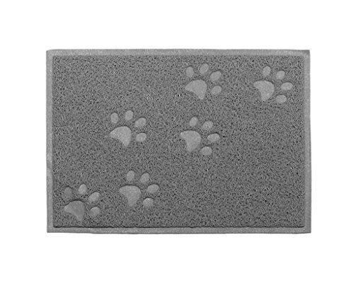 Paw Claw Mat,Lillypet® PVC Pet Dish Dinner Water Bowl Cat Litter Square Mat 11.8x15.8 inch for Dog Kitten Puppy