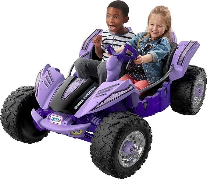 Power Wheels Dune Racer Extreme Purple 12-V Ride-on Vehicle for Preschool Kids Ages 3-7 Years