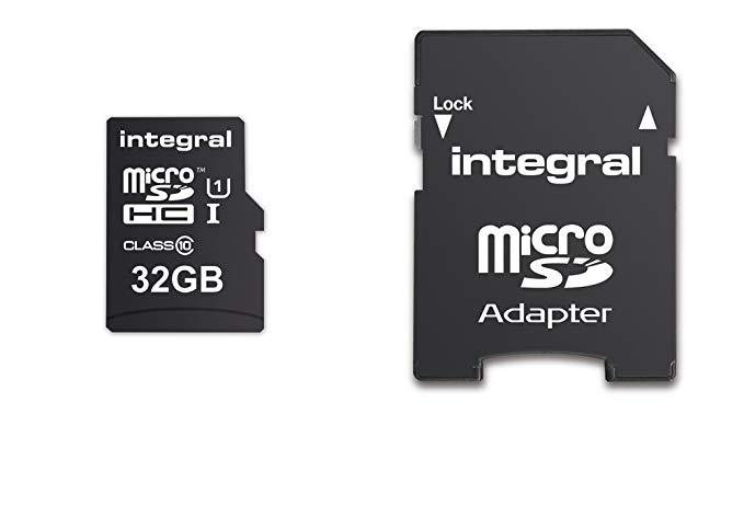 Integral  INMSDH32G10-90U1 UltimaPro 32 GB MicroSDHC Class 10 Memory Card up to 90 MB/s, U1 Rating - Black