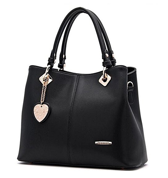 Bagtopia Women's Fashion Leather Top-handle Handbags OL Casual Tote Crossbody Shoulder Bag Satchel Purse