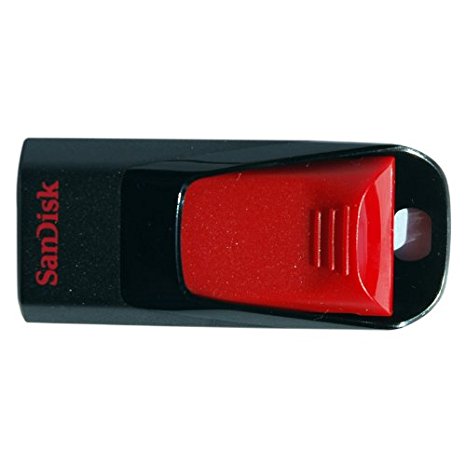 SanDisk SDCZ51-032G-B35 32 GB Cruzer Edge USB 2.0 Flash Drive - Red/Black