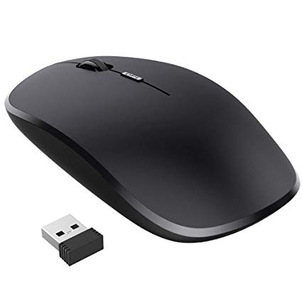 Nulaxy 2.4G Ergonomic Wireless Mouse, Portable Mobile Computer Mouse Optical Mice with USB Receiver, 3 Adjustable DPI Levels, Best for Notebook, PC, Laptop, Computer, Macbook