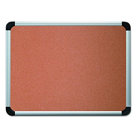 Universal 43713 Cork Board with Aluminum Frame, 36 x 24, Natural, Silver Frame