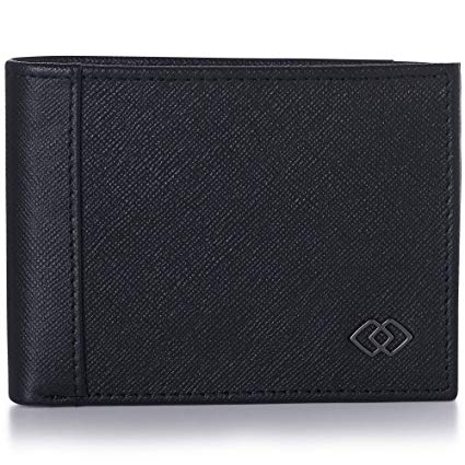 Alpine Swiss Double Diamond Mens RFID Slim Bifold