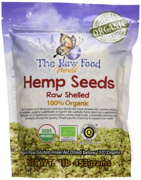 Organic Raw Hemp Seeds 16oz