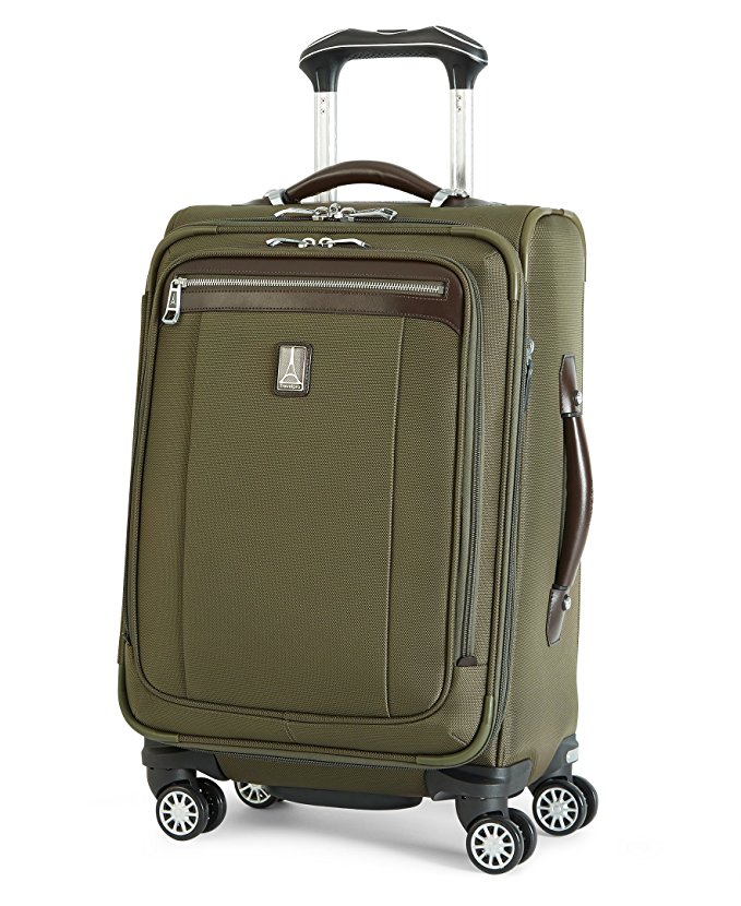 Travelpro Platinum Magna  2  20” Expandable Business Plus Spinner , Olive, One Size