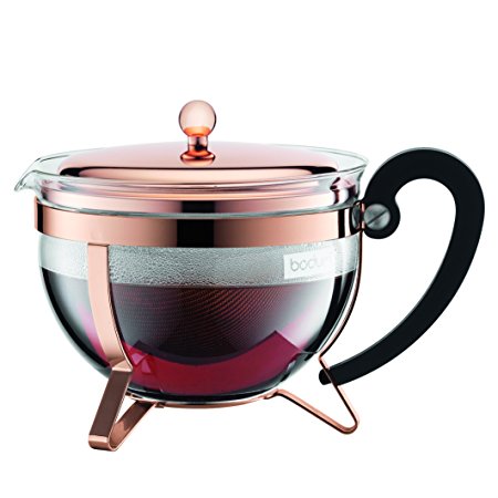 Bodum Chambord Copper Classic Teapot, 44 ounce