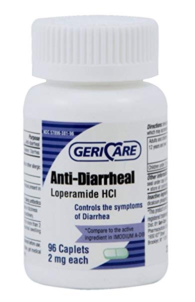 Anti-Diarrheal, Loperamide 2 mg, 96 Count (Compare to Imodium A-D)