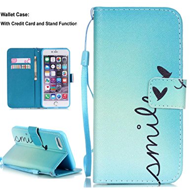 iPhone 7 Case for Girls,iPhone 7 Wallet Case,iPhone 7 Cases,Creativecase Magnetic Wallet PU Leather Stand  Lanyard Protective Case for iPhone 7 4.7" inch
