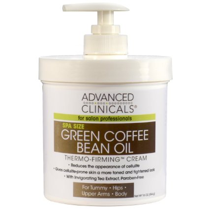 Green Coffee Bean Oil Thermo-firming Cream 16oz Spa Size