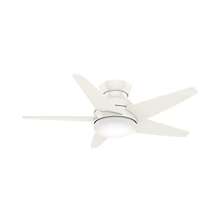 Casablanca 59350 44" Isotope Ceiling Fan with Light with Wall Control, Small, Fresh White