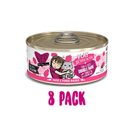 B.F.F. PLAY - Best Feline Friend Pate Lovers aw Yeah! Grain-Free Natural Wet Cat Food Cans, Tuna Pate Recipes