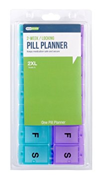 Ezy Dose 2-Week Locking Pill Planner (2XL)
