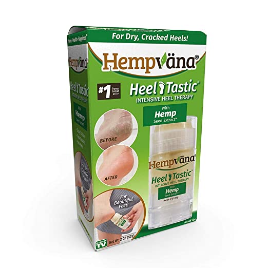 Hempvana Heel Tastic Foot Cream for Dry Cracked Feet - Cracked Heel Treatment Enriched with Hemp Seed Oil - Foot Lotion Promotes Healthy Feet for Women   Men