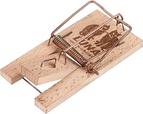 Kerbl Luna 299602 Mouse Trap in Pack with Wooden Trigger Pack of 2