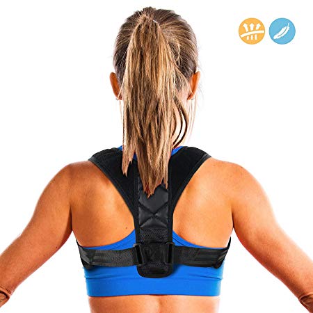 Penewell Posture Corrector for Women & Men, Relieves Upper Back & Shoulders Pain, Corrects Slouching, Hunching & Bad Posture, Clavicle Support Adjustable Brace