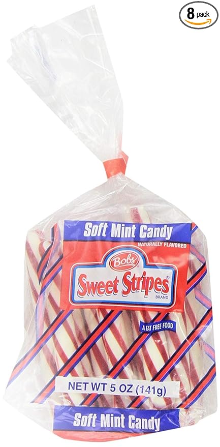 Bob's Sweet Stripes Soft Peppermint Candy (Pack of 8)