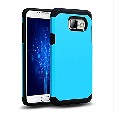 Galaxy A5 2017 Case, Skypillar [Shock Absorption] Hybrid Dual Slim Layer Armor Hard Protective Cover for Samsung Galaxy A5 2017 A520 A520W - Blue