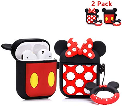 ZAHIUS Airpods Silicone Case Cool Cover Compatible for Apple Airpods 1&2 [Cartoon Series][Designed for Kids Girl and Boys]
