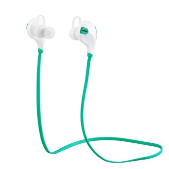 Mpow Swift Bluetooth 4.0 Wireless Sport Headphones Sweatproof Running Gym Exercise Headsets-Nature Green